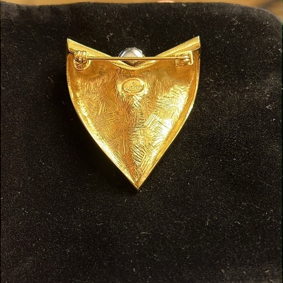 Vintage Givenchy Goldtone Brooch - Picture 3 of 6